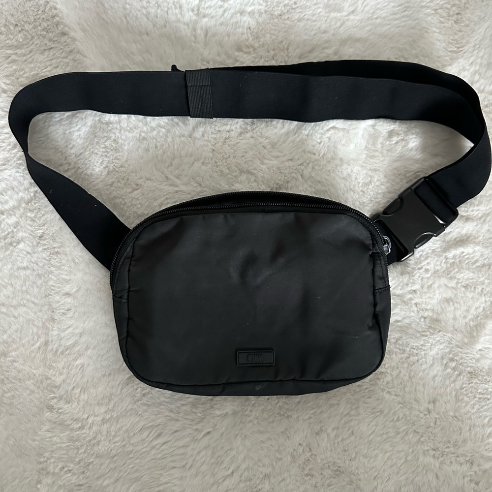 VS Pink Belt Bag Black